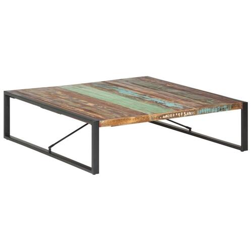 Sofabord 140x140x40 cm massivt genbrugstræ