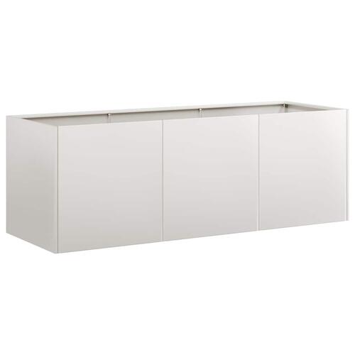 Plantekasse 120x40x40 cm rustfrit stål