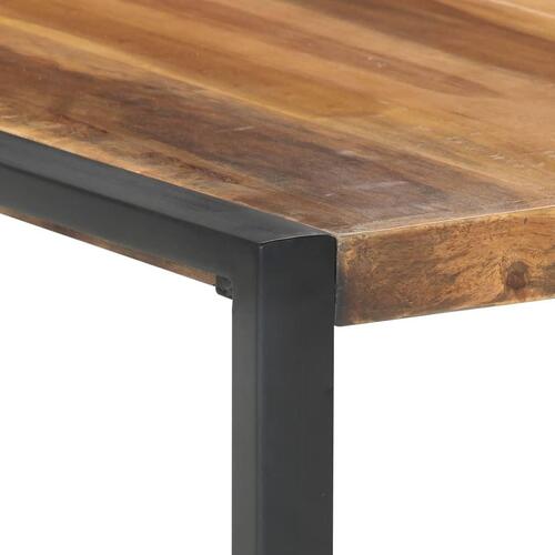 Sofabord 140x140x40 cm massivt træ med sheeshamfinish