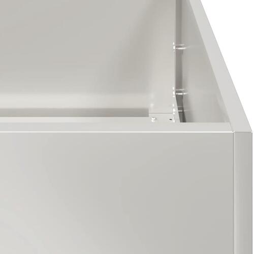 Plantekasse 120x40x40 cm rustfrit stål