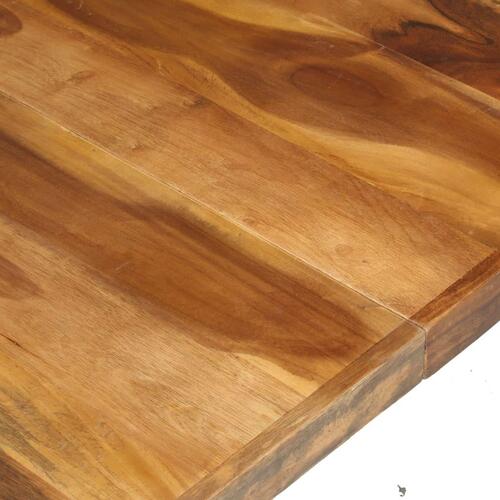 Sofabord 140x140x40 cm massivt træ med sheeshamfinish