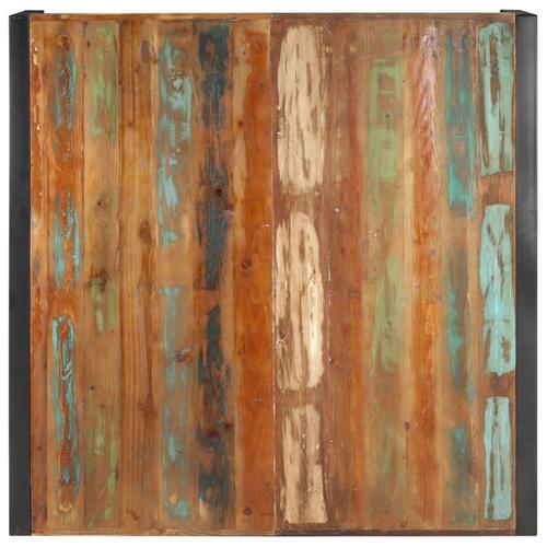 Sofabord 120x120x40 cm massivt genbrugstræ