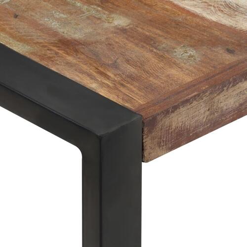 Sofabord 120x120x40 cm massivt genbrugstræ