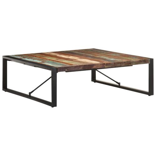 Sofabord 120x120x40 cm massivt genbrugstræ