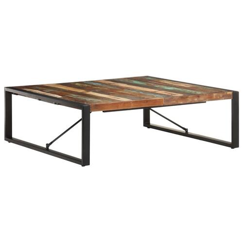 Sofabord 120x120x40 cm massivt genbrugstræ
