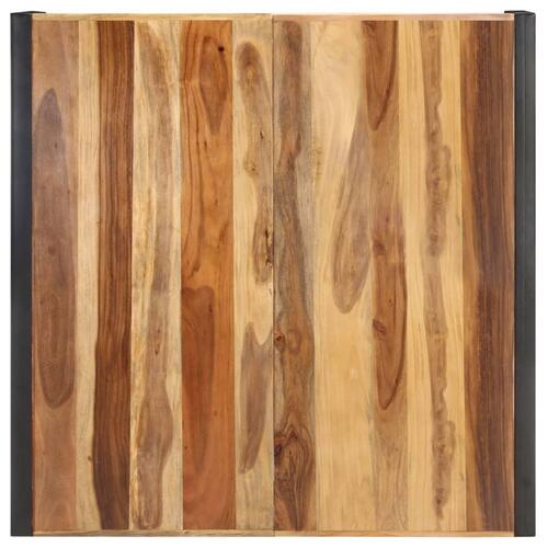 Sofabord 120x120x40 cm massivt træ med sheeshamfinish