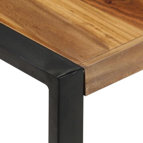 Sofabord 120x120x40 cm massivt træ med sheeshamfinish