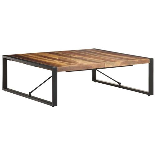 Sofabord 120x120x40 cm massivt træ med sheeshamfinish