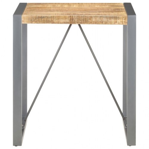 Spisebord i massivt ru mangotræ 70 x 70 x 75 cm - industrielt bistrobord