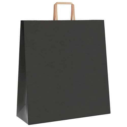 Papirposer 250 stk. med håndtag 45x17x48 cm sort