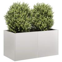 Plantekasse 80x40x40 cm rustfrit stål