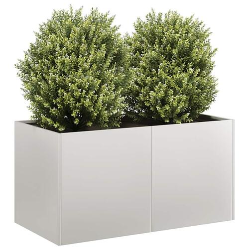 Plantekasse 80x40x40 cm rustfrit stål