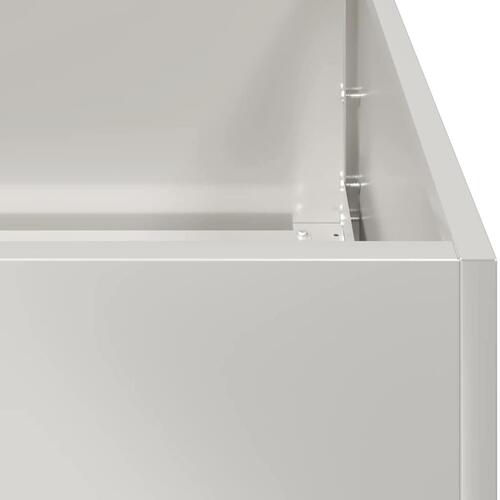 Plantekasse 80x40x40 cm rustfrit stål