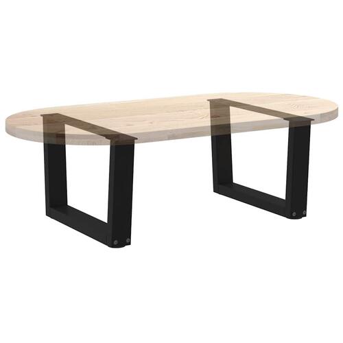 Spisebordsben V-form 2 stk Sort 60x(30-31,3) cm Stål