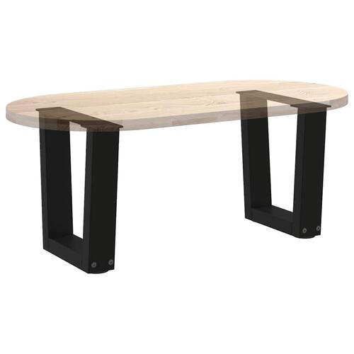 Spisebordsben V-form 2 stk 40x(30-31,3) cm stål sort