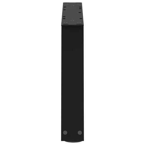 Spisebordsben V-form 2 stk 50x(30-31,3) cm stål sort