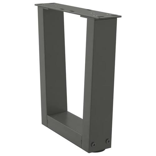 Spisebordsben V-form 2 stk 40x(30-31,3) cm stål antracitgrå