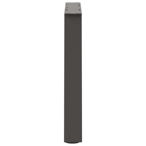 Spisebordsben V-formet 2 stk. 60x(42-43,3) cm stål antracitgrå