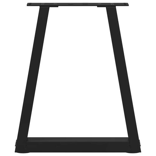 Spisebordsben V-formet 2 stk. 28x(42-43,3) cm stål sort