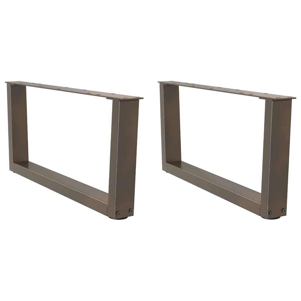 Spisebordsben V-Form 50X(30-31,3) Cm Stål - Naturfarvet / 70 x (30-31.3) cm