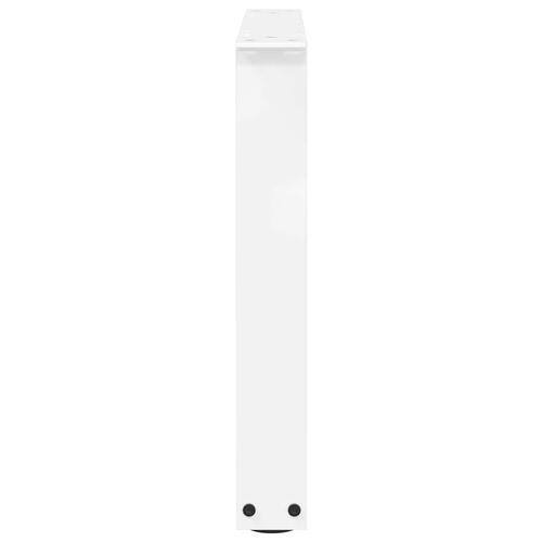 Spisebordsben V-formet 2 stk. 60x(42-43,3) cm stål hvid