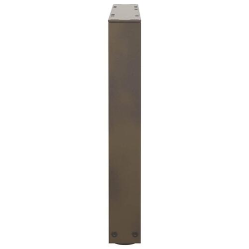 Spisebordsben V-formet 2 stk. naturstål 50x(42-43,3) cm stål