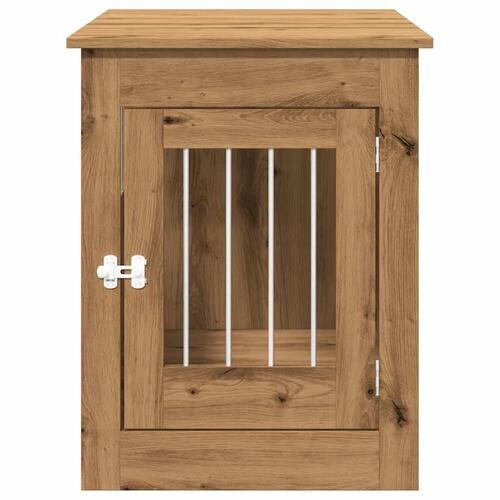 Hundebur 55x80x68 cm konstrueret træ kunsteg