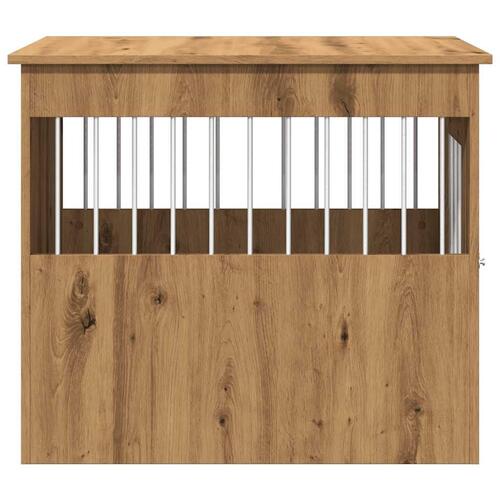 Hundebur 55x80x68 cm konstrueret træ kunsteg