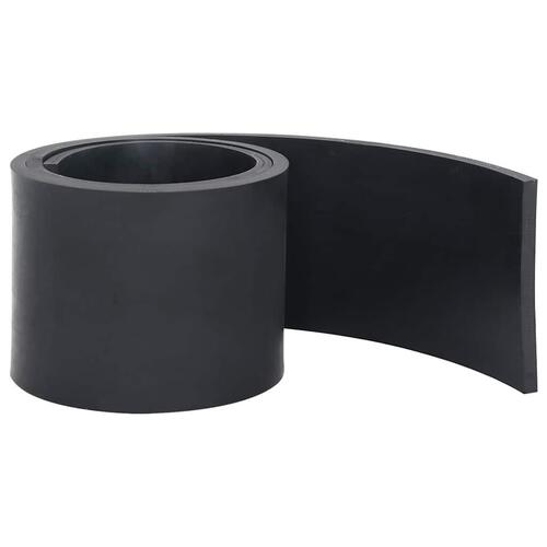 Gummikant til sneplov 150x15x1 cm sort