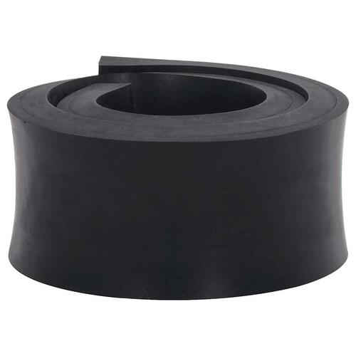 Gummikant til sneplov 120x8x2 cm sort