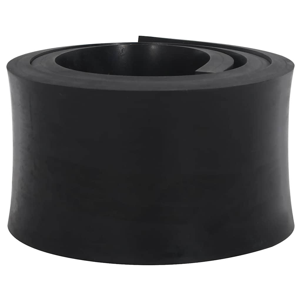 Gummikant til sneplov 200x15x2 cm sort