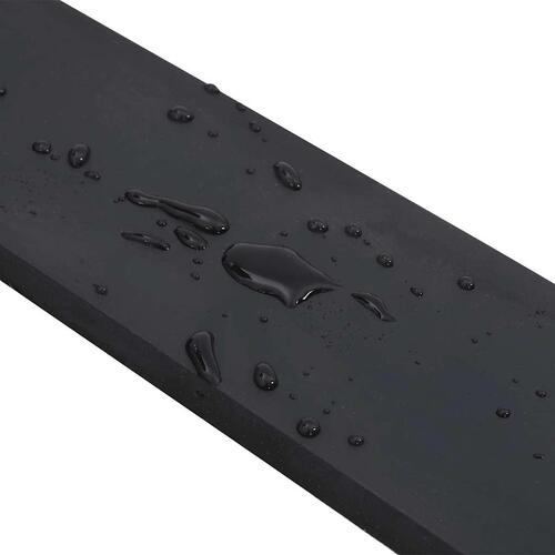 Gummikant til sneplov 300x8x1 cm sort