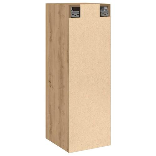 Tv-skabe 2 stk. 30,5x30x90 cm konstrueret træ kunsteg