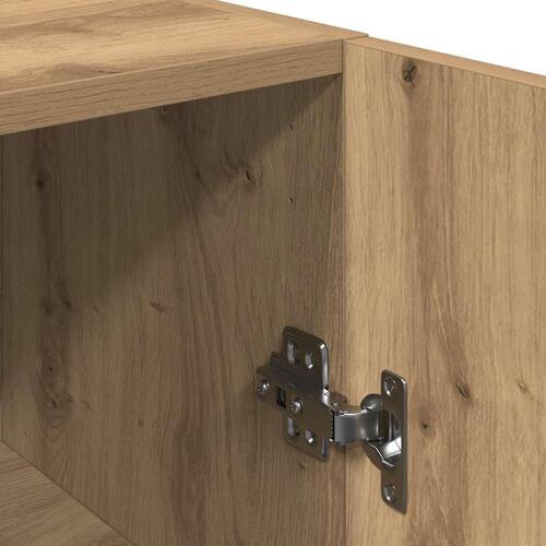 Tv-skabe 2 stk. 30,5x30x90 cm konstrueret træ kunsteg
