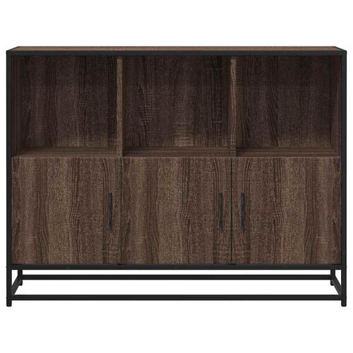 Skænk 100x35x76 cm konstrueret træ brun egetræsfarve