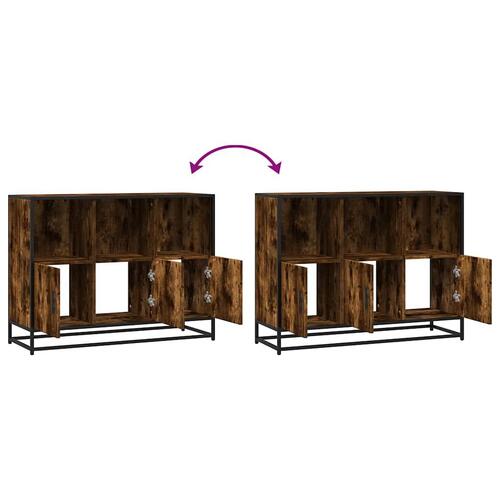 Skænk 100x35x76 cm konstrueret træ røget egetræsfarve
