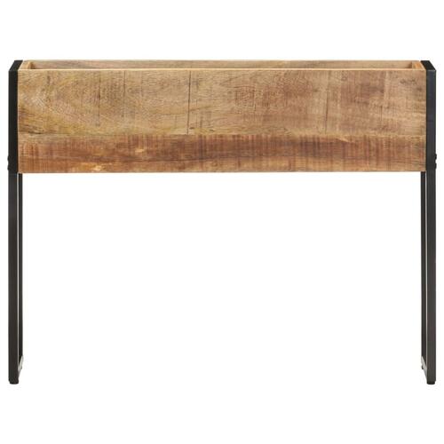Plantekasse 90x20x68 cm massivt mangotræ