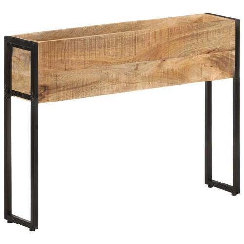 Plantekasse 90x20x68 cm massivt mangotræ