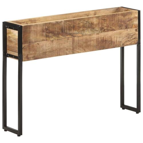 Plantekasse 90x20x68 cm massivt mangotræ