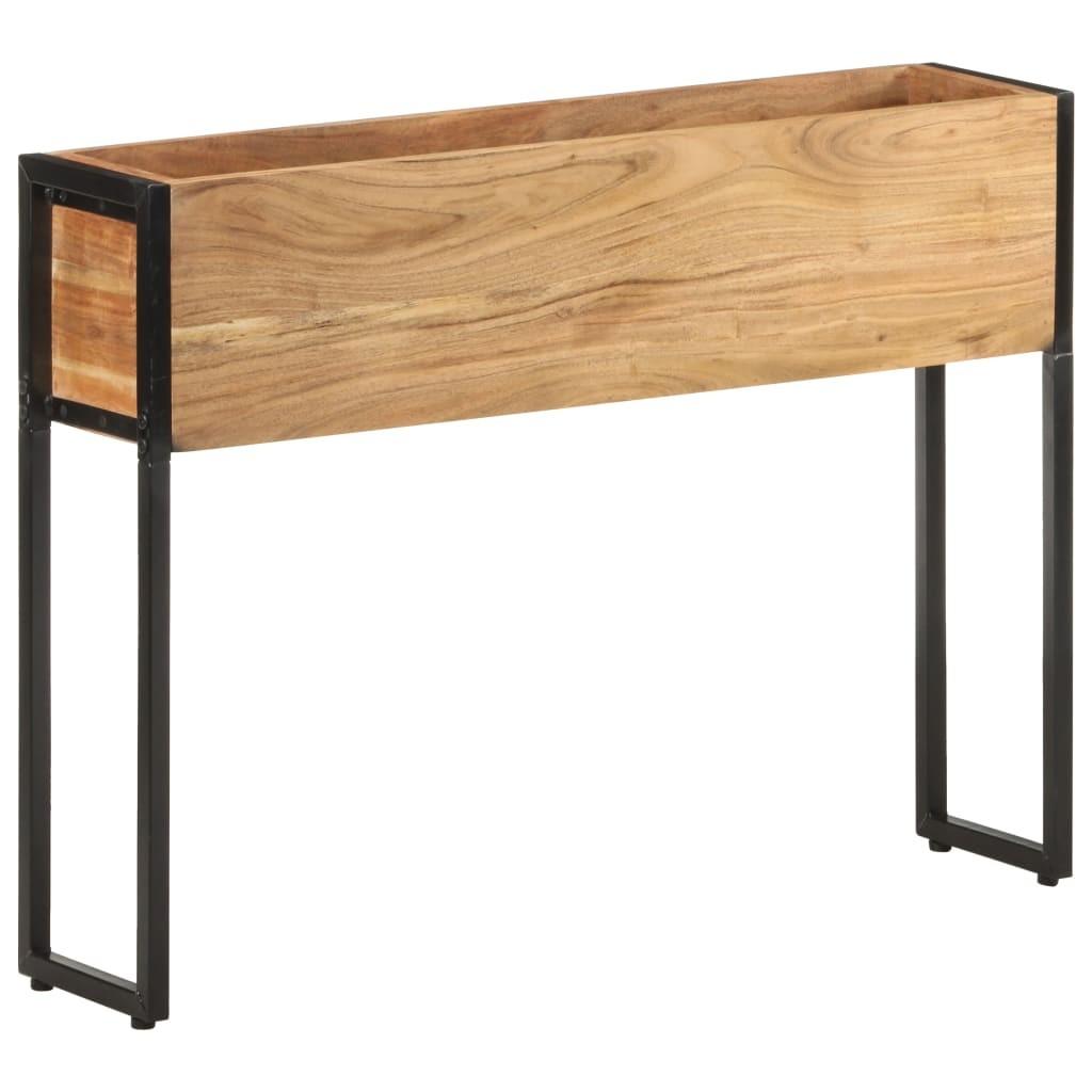 Plantekasse 90x20x68 cm massivt akacietræ