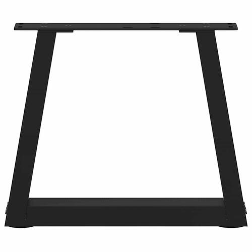 Spisebordsben V-form 2 stk 30x(30-31,3) cm stål sort