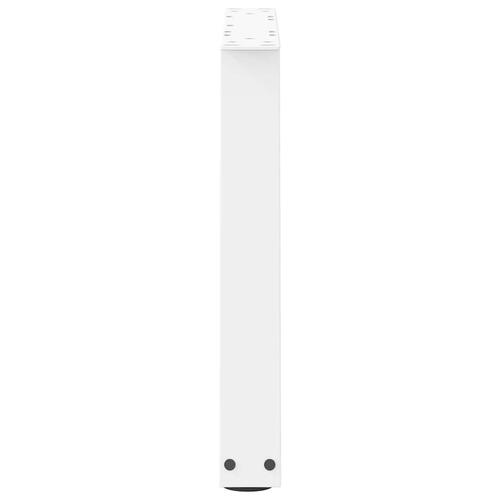 Spisebordsben V-formet 2 stk. 70x(42-43,3) cm stål hvid