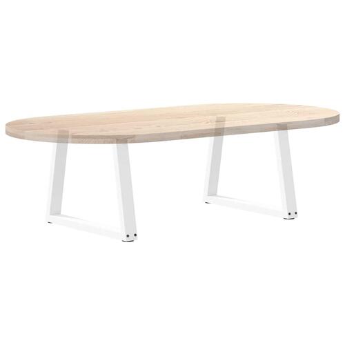 Spisebordsben V-formet 2 stk. 70x(42-43,3) cm stål hvid