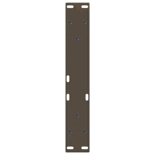 Spisebordsben V-formet 2 stk. naturstål 28x(42-43,3) cm stål