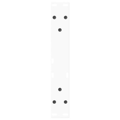Spisebordsben V-formet 2 stk. 28x(42-43,3) cm stål hvid