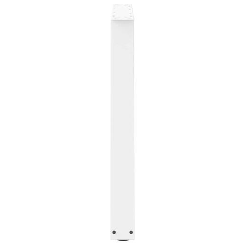 Spisebordsben V-form 3 stk Hvid 100x(72-73,3) cm Stål