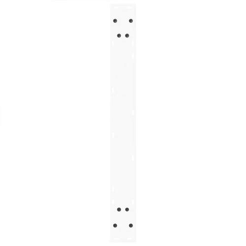 Spisebordsben V-form 3 stk Hvid 100x(72-73,3) cm Stål