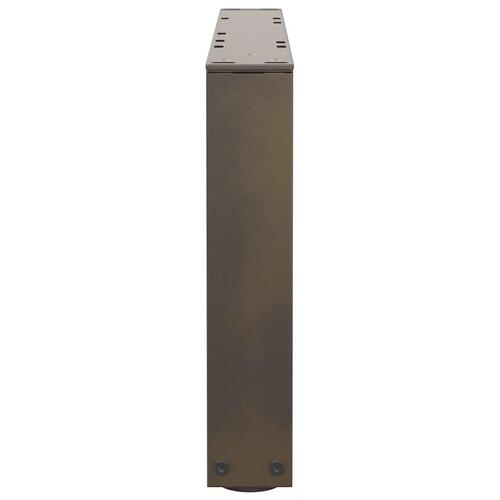Spisebordsben V-form 2 stk naturstål 50x(30-31,3) cm stål