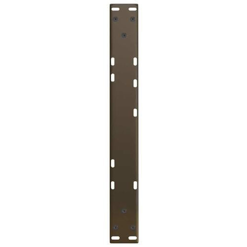 Spisebordsben V-form 2 stk naturstål 50x(30-31,3) cm stål