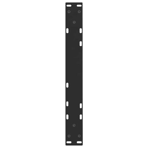 Spisebordsben V-formet 2 stk. 60x(42-43,3) cm stål sort